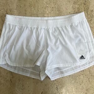 NWT Adidas Women’s AeroReady Pacer Woven Training Shorts White, Size XL